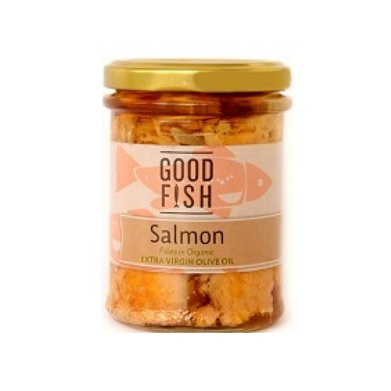 Salmon Olive Oil Jar 195g by GOOD FISH
